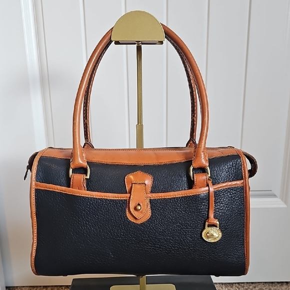 Dooney and Bourke Vintage Striking Night Sky Dark Blue Satchel Shoulder Bag - Picture 5 of 16